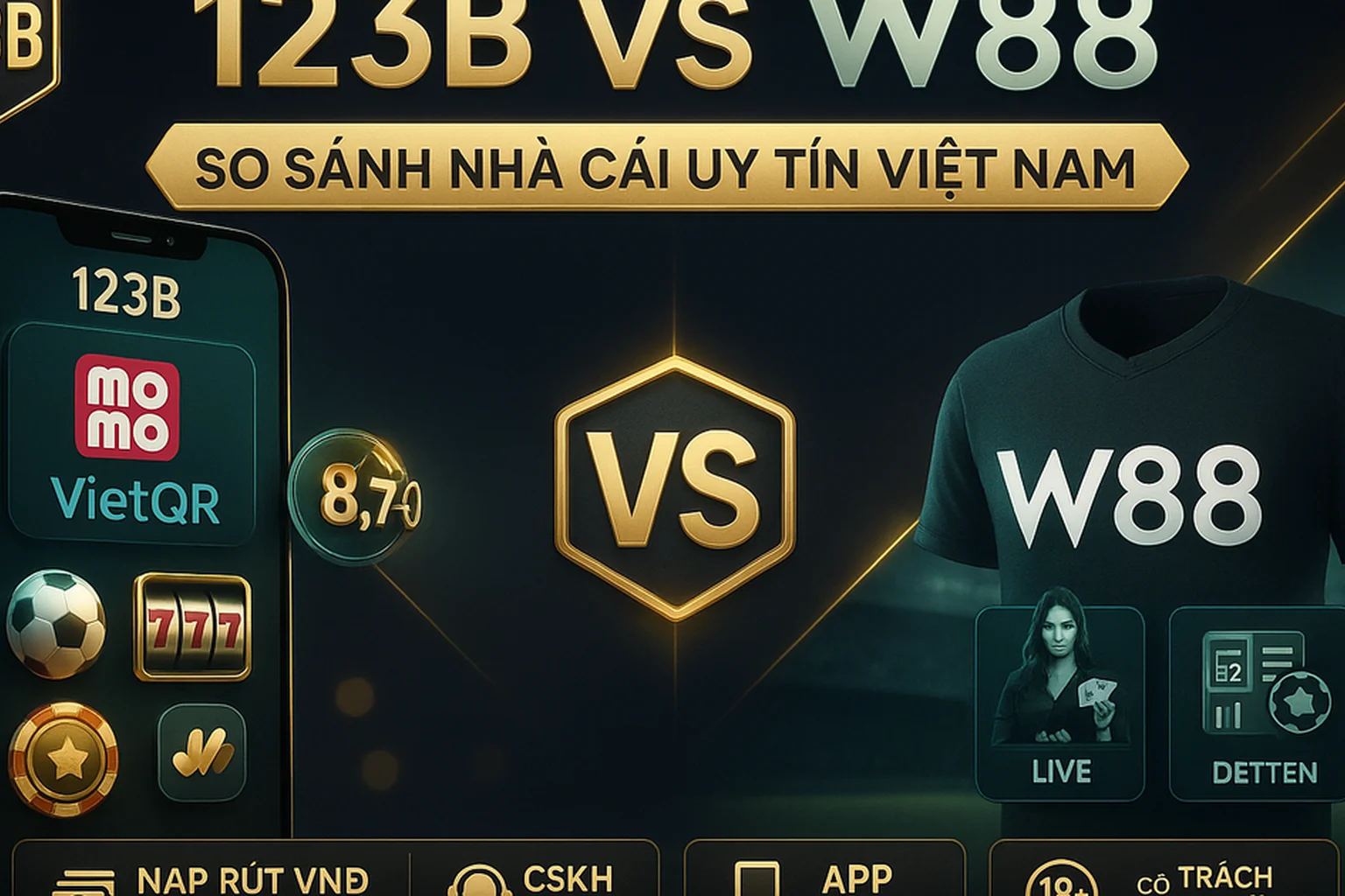 123B vs W88 2026 – so sánh nhà cái uy tín cho người chơi Việt Nam