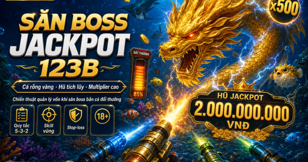 Săn boss và jackpot bắn cá đổi thưởng – cá rồng vàng