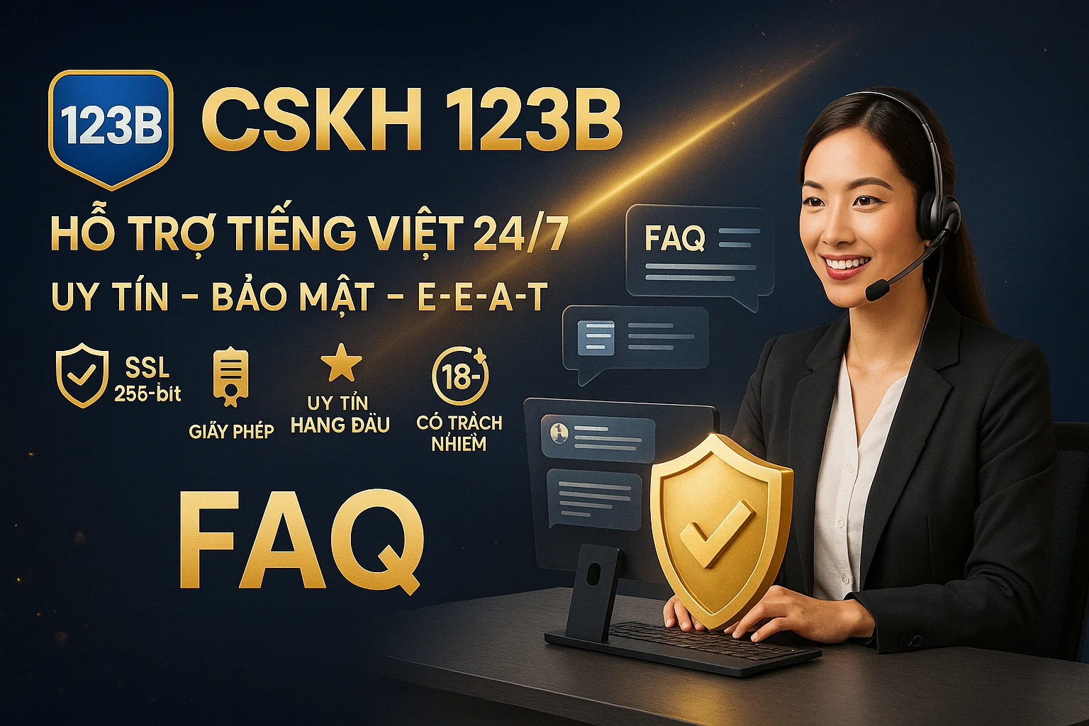 FAQ hỗ trợ CSKH và uy tín nhà cái 123B