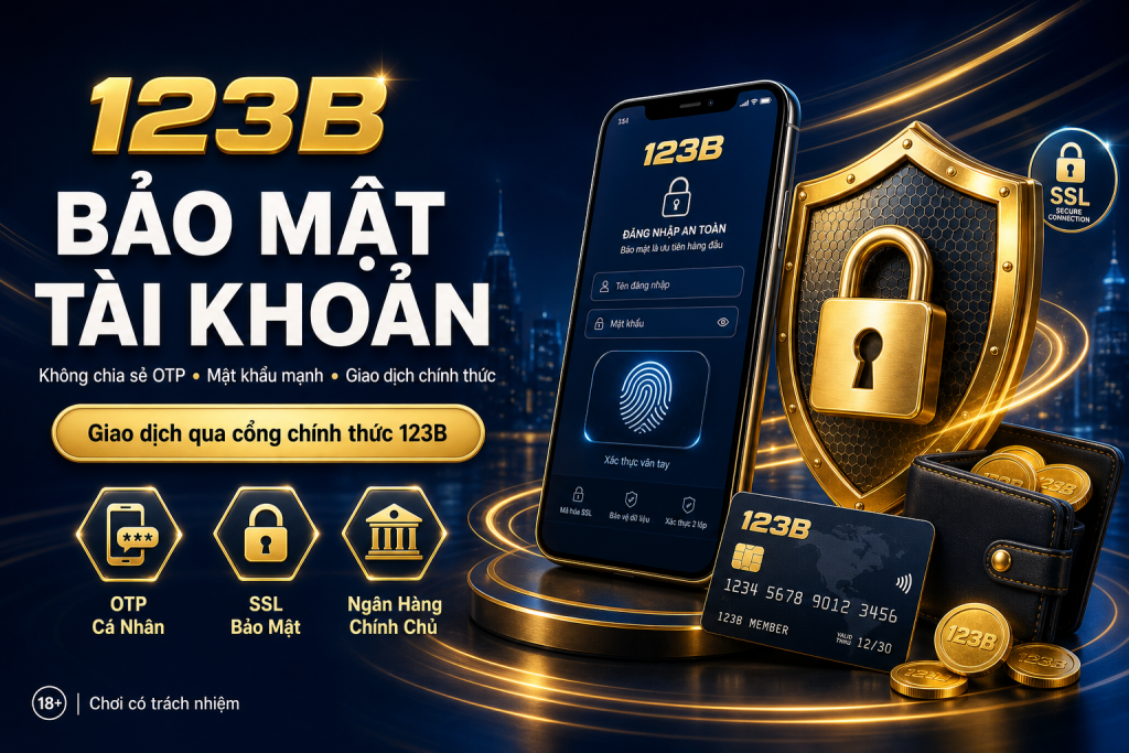 Lưu ý bảo mật khi Đăng ký 123B và xác minh tài khoản 2026