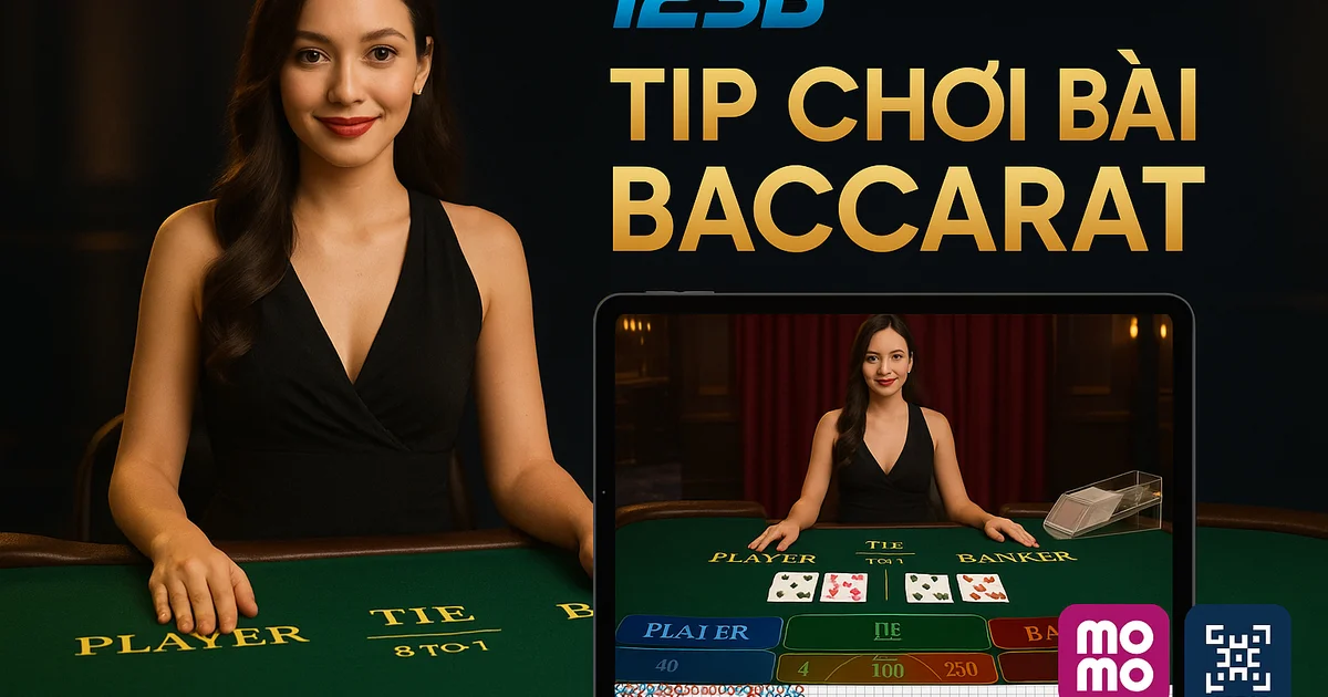Mẹo chơi Baccarat live dealer 123B trên mobile