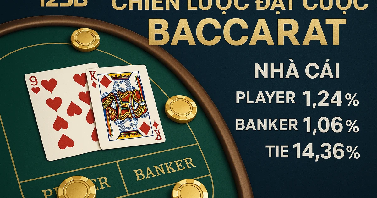 So sánh house edge cửa Player Banker Tie Baccarat