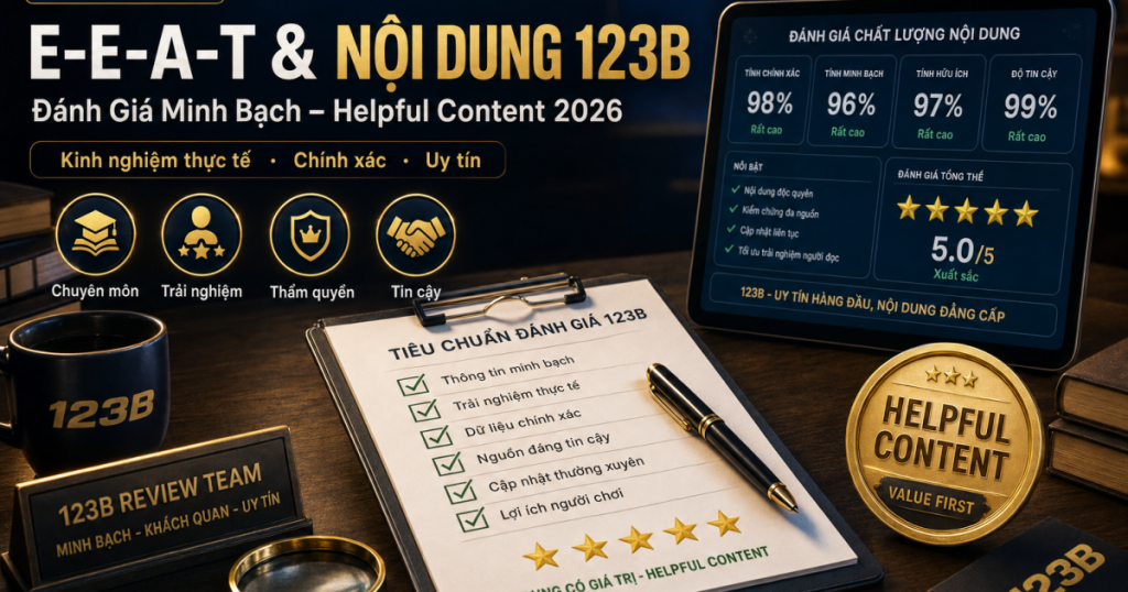 E-E-A-T và Helpful Content Nhà Cái 123B