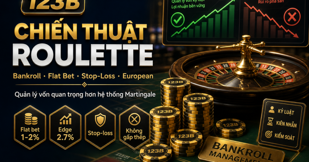 Chiến thuật Roulette online – bankroll và house edge