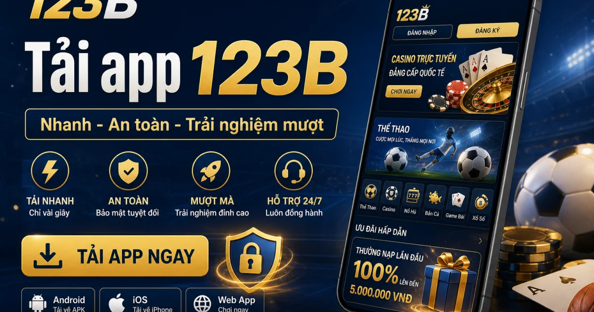 Tải app 123B chính thức cho iOS và Android tại nhà cái 123B