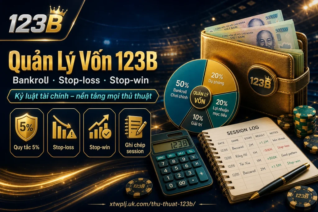 Quản lý bankroll và stop-loss khi chơi tại 123B